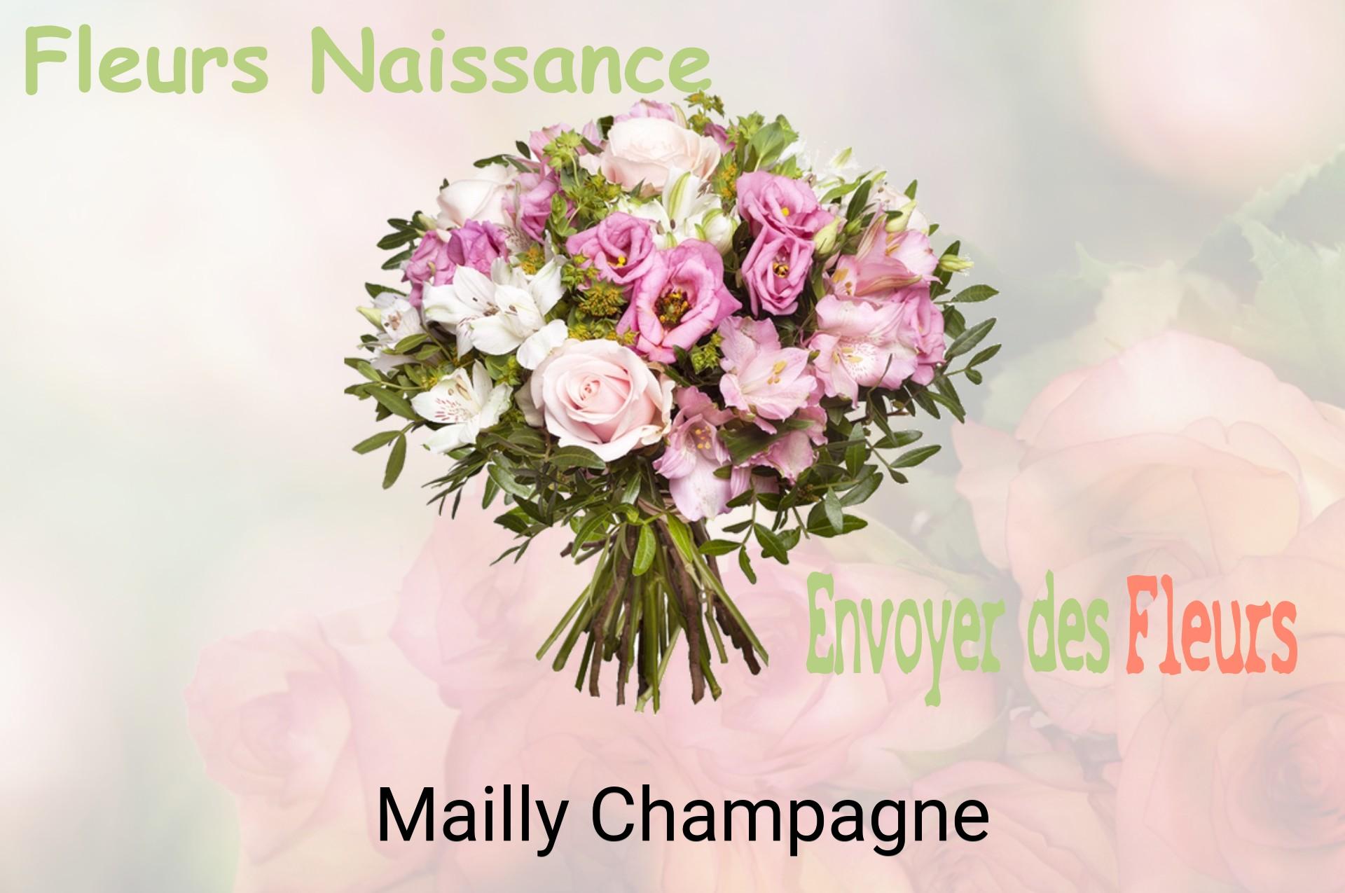 Bouquet de fleurs de naissance livré à Mailly-Champagne